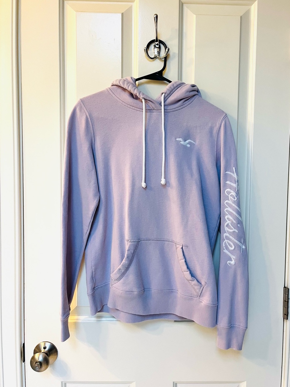 Hollister Pale Purple/Lilac Logo Hoodie Women’s Size S